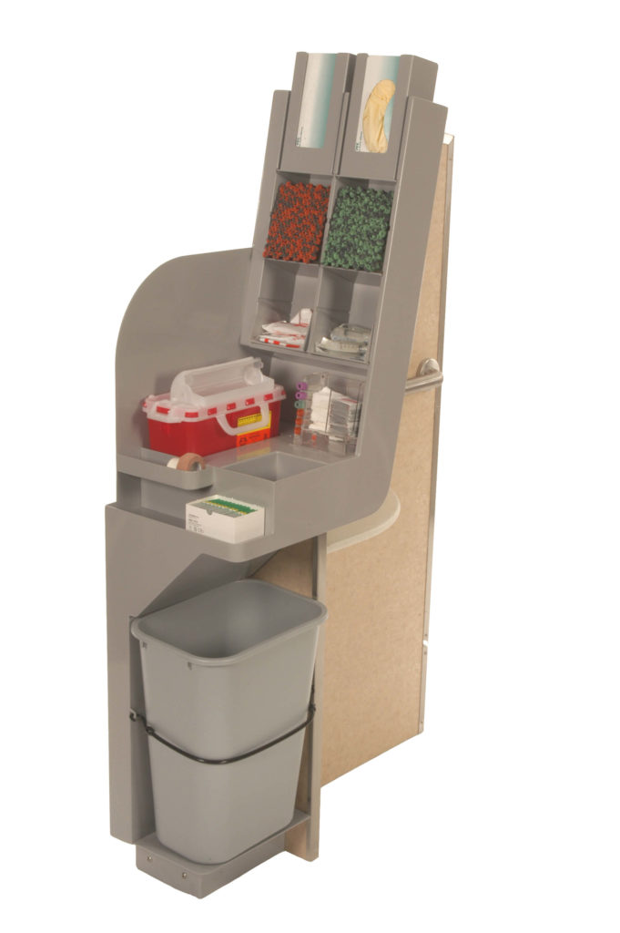 Ergonomic Phlebotomy Draw Station Blood Draw Station